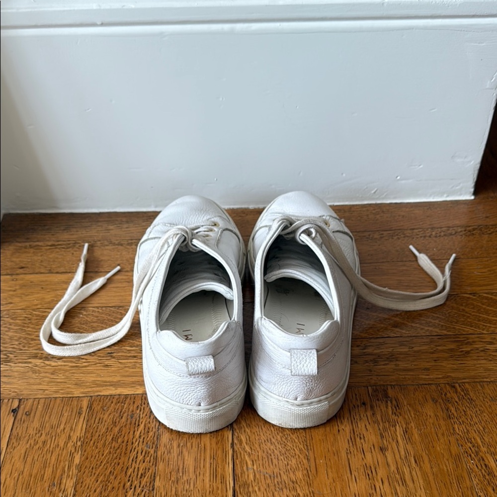 M. From White Leather Sneakers (size 37.5) - Picture 3 of 4